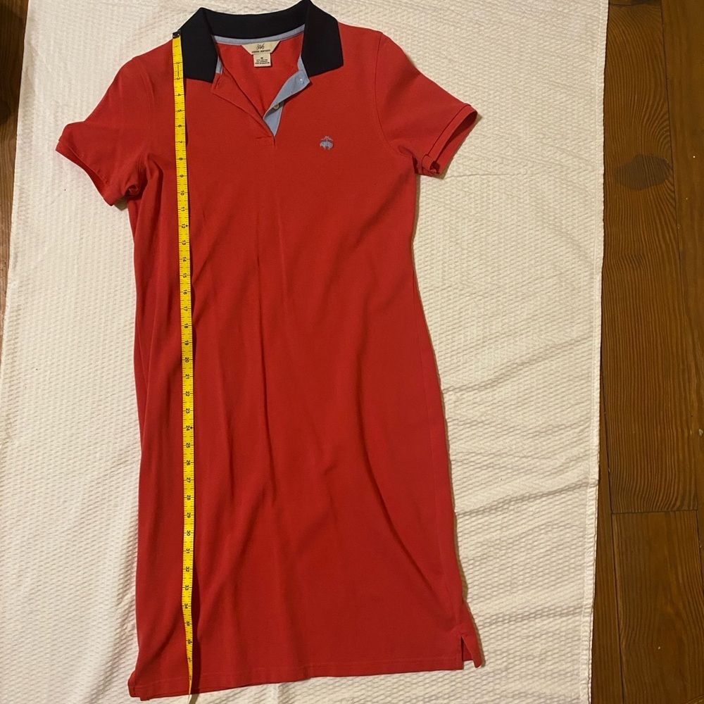 Brooks Brothers Polo Dress Red Navy Size Medium - Picture 6 of 6